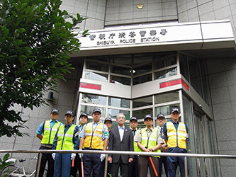 渋谷警察署の災害対策訓練に参加しました